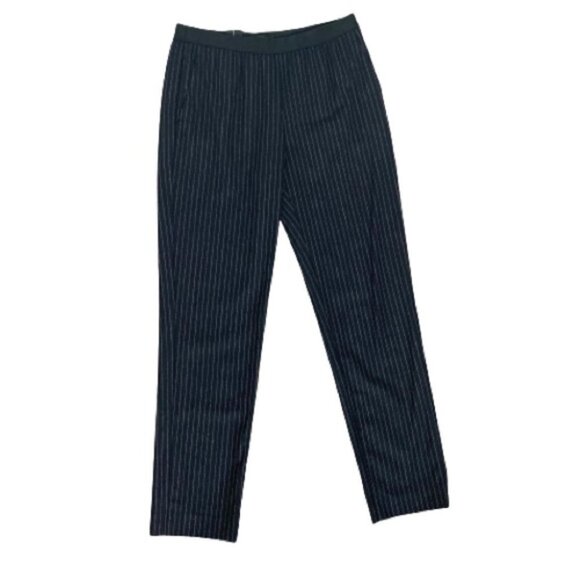 Aritzia Pants - Aritzia Babaton Zander Pants Straight Leg Pinstripe wool Trousers Navy XS